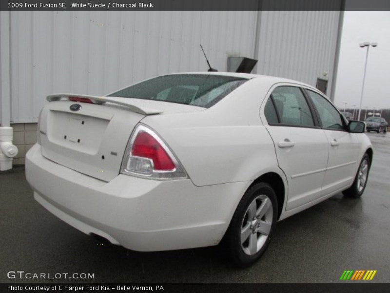 White Suede / Charcoal Black 2009 Ford Fusion SE