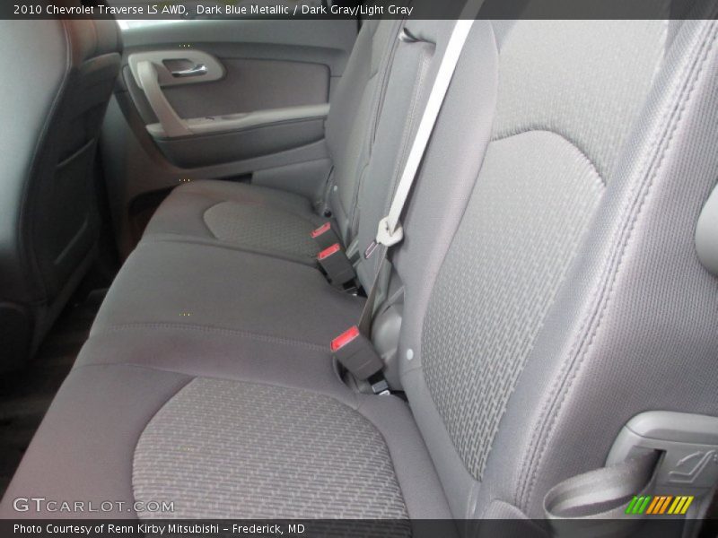 Dark Blue Metallic / Dark Gray/Light Gray 2010 Chevrolet Traverse LS AWD