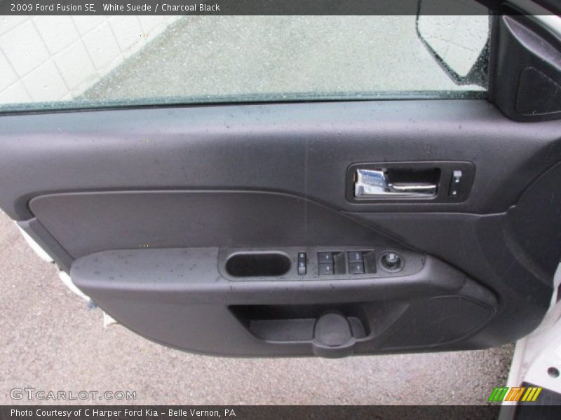White Suede / Charcoal Black 2009 Ford Fusion SE