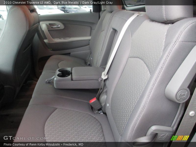 Dark Blue Metallic / Dark Gray/Light Gray 2010 Chevrolet Traverse LS AWD