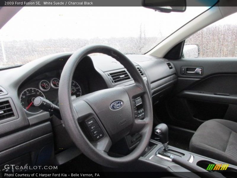 White Suede / Charcoal Black 2009 Ford Fusion SE