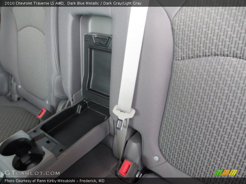 Dark Blue Metallic / Dark Gray/Light Gray 2010 Chevrolet Traverse LS AWD