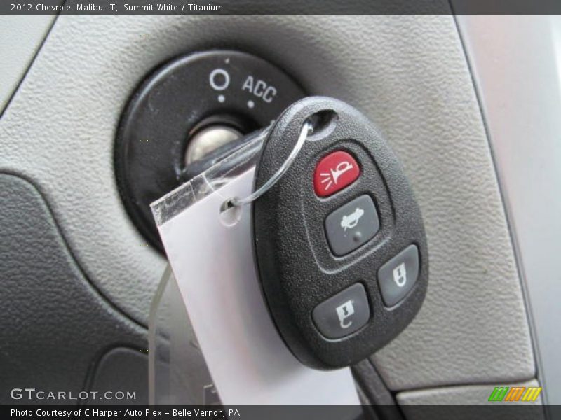 Summit White / Titanium 2012 Chevrolet Malibu LT