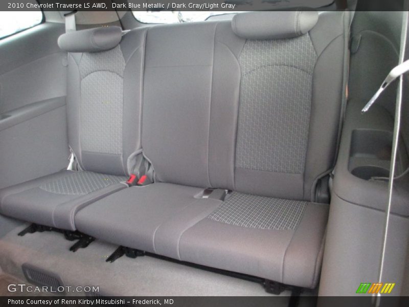 Dark Blue Metallic / Dark Gray/Light Gray 2010 Chevrolet Traverse LS AWD