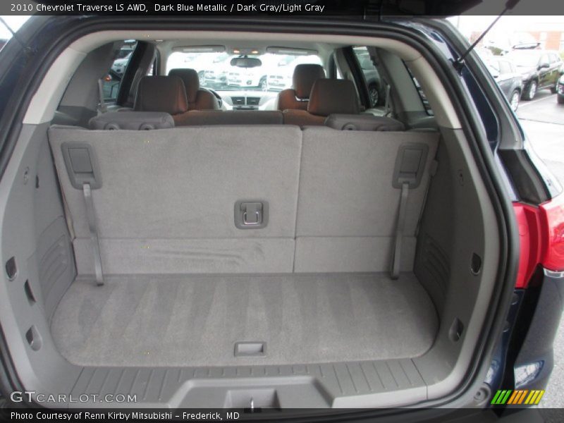 Dark Blue Metallic / Dark Gray/Light Gray 2010 Chevrolet Traverse LS AWD