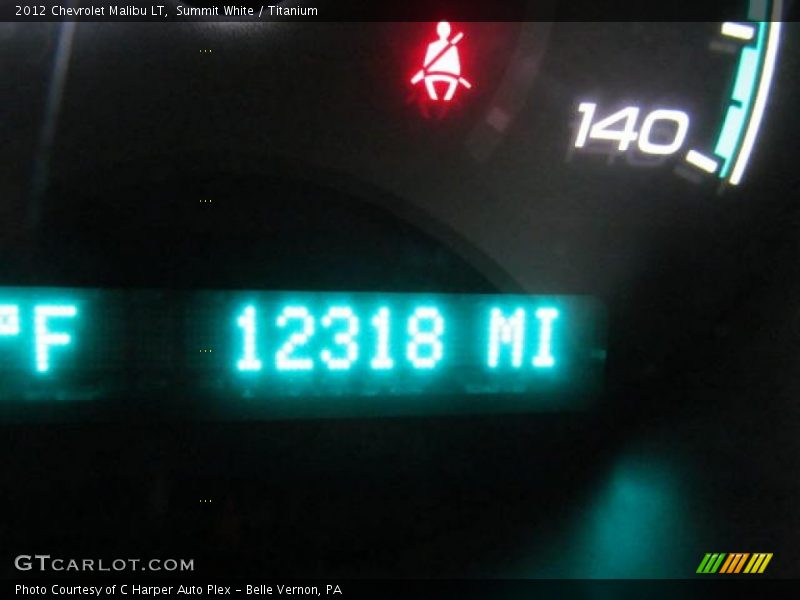 Summit White / Titanium 2012 Chevrolet Malibu LT