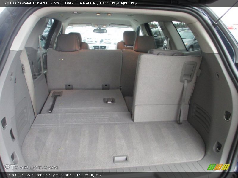 Dark Blue Metallic / Dark Gray/Light Gray 2010 Chevrolet Traverse LS AWD