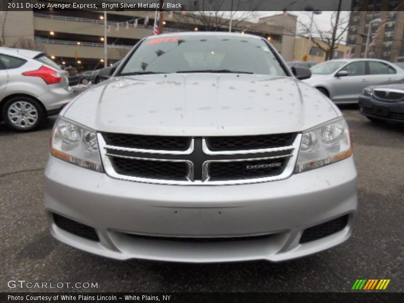 Bright Silver Metallic / Black 2011 Dodge Avenger Express