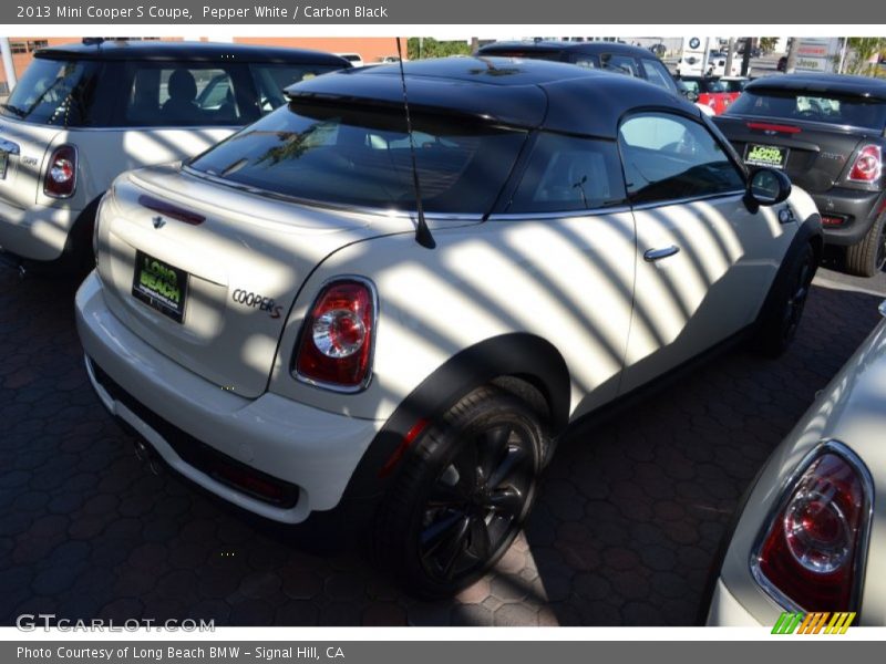 Pepper White / Carbon Black 2013 Mini Cooper S Coupe