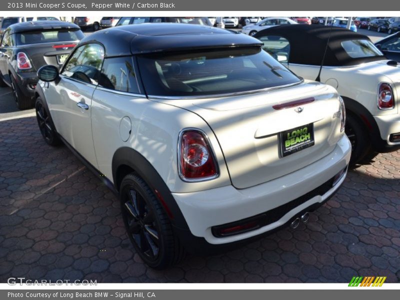 Pepper White / Carbon Black 2013 Mini Cooper S Coupe