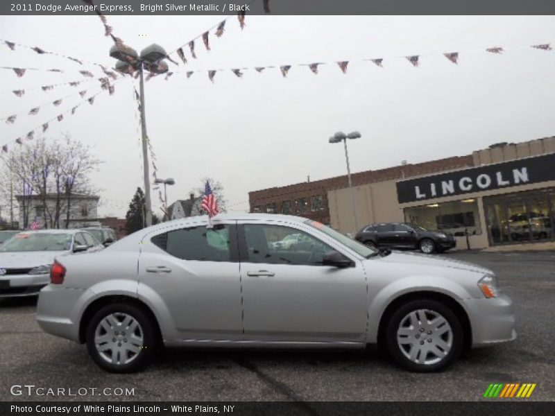 Bright Silver Metallic / Black 2011 Dodge Avenger Express