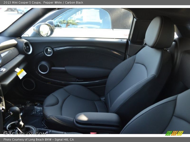 Pepper White / Carbon Black 2013 Mini Cooper S Coupe