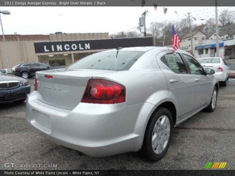 Bright Silver Metallic / Black 2011 Dodge Avenger Express