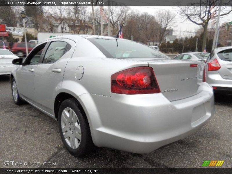 Bright Silver Metallic / Black 2011 Dodge Avenger Express