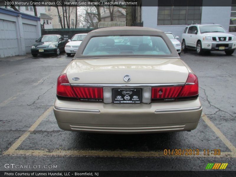 Harvest Gold Metallic / Medium Parchment 2000 Mercury Grand Marquis GS