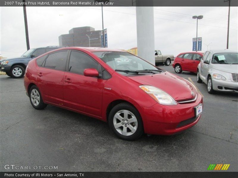 Barcelona Red Metallic / Dark Gray 2007 Toyota Prius Hybrid