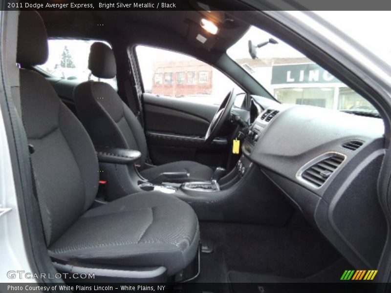 Bright Silver Metallic / Black 2011 Dodge Avenger Express