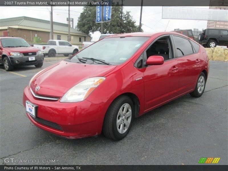 Barcelona Red Metallic / Dark Gray 2007 Toyota Prius Hybrid