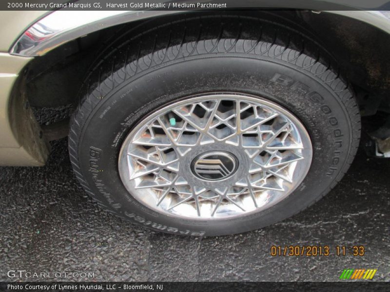 Harvest Gold Metallic / Medium Parchment 2000 Mercury Grand Marquis GS