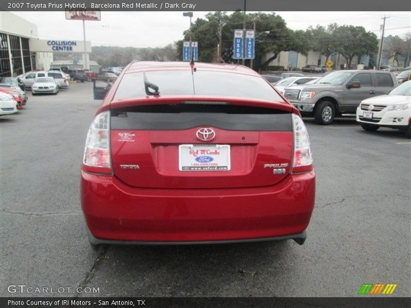 Barcelona Red Metallic / Dark Gray 2007 Toyota Prius Hybrid