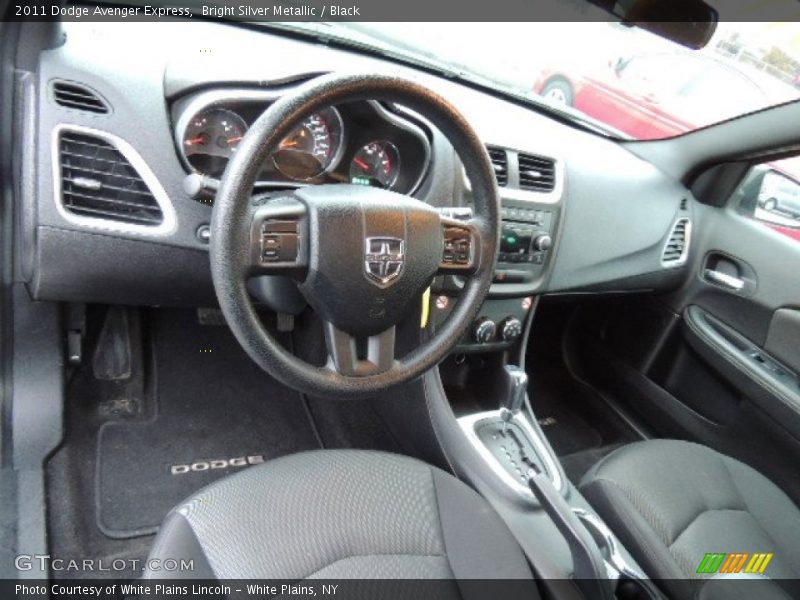 Bright Silver Metallic / Black 2011 Dodge Avenger Express