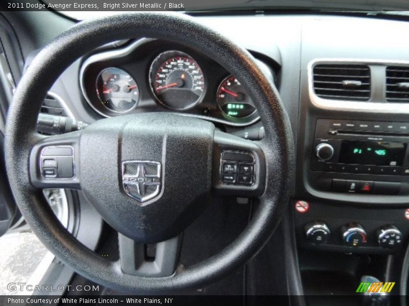 Bright Silver Metallic / Black 2011 Dodge Avenger Express