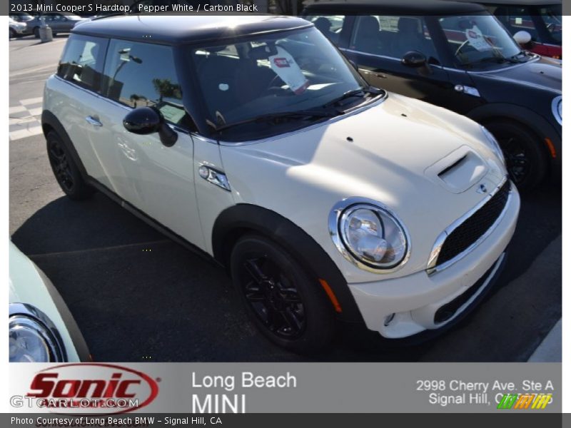 Pepper White / Carbon Black 2013 Mini Cooper S Hardtop