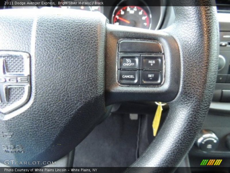 Bright Silver Metallic / Black 2011 Dodge Avenger Express