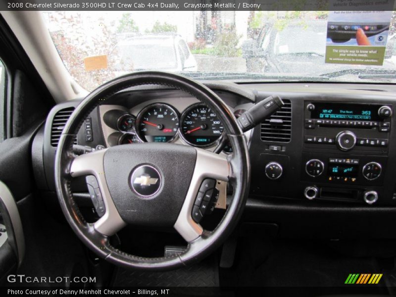 Graystone Metallic / Ebony 2008 Chevrolet Silverado 3500HD LT Crew Cab 4x4 Dually