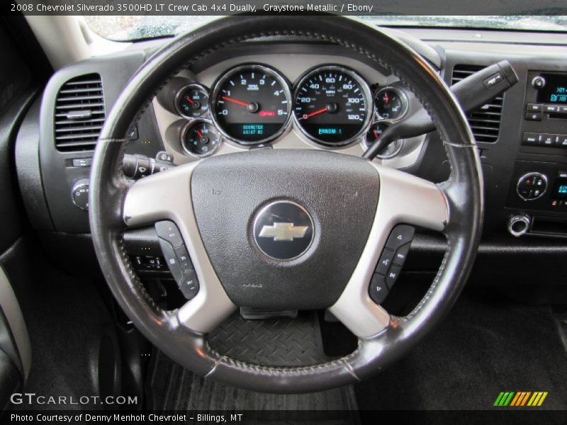 Graystone Metallic / Ebony 2008 Chevrolet Silverado 3500HD LT Crew Cab 4x4 Dually