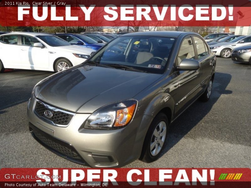 Clear Silver / Gray 2011 Kia Rio
