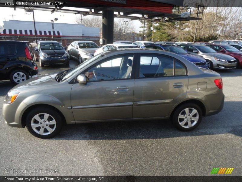 Clear Silver / Gray 2011 Kia Rio
