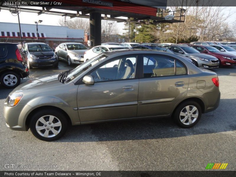 Clear Silver / Gray 2011 Kia Rio
