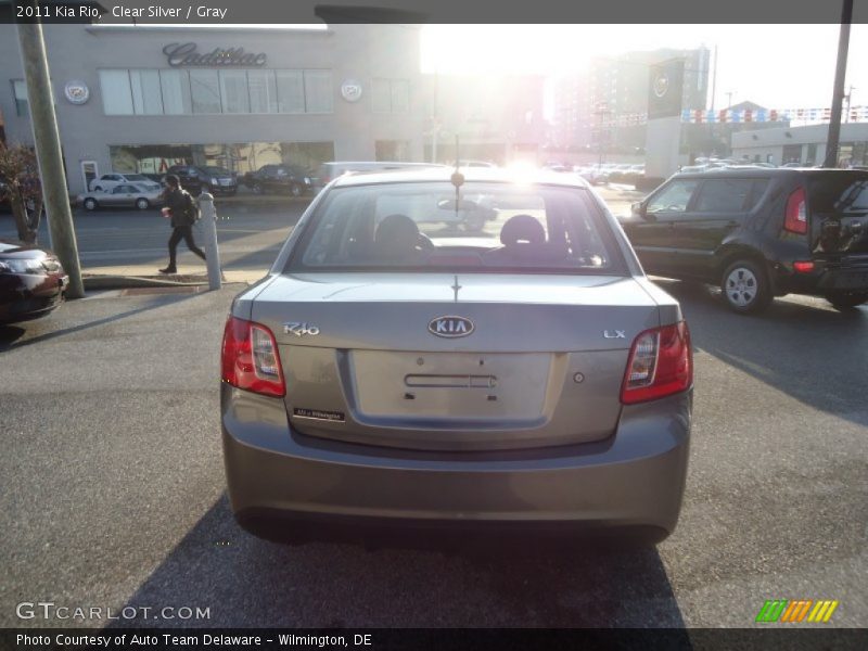 Clear Silver / Gray 2011 Kia Rio