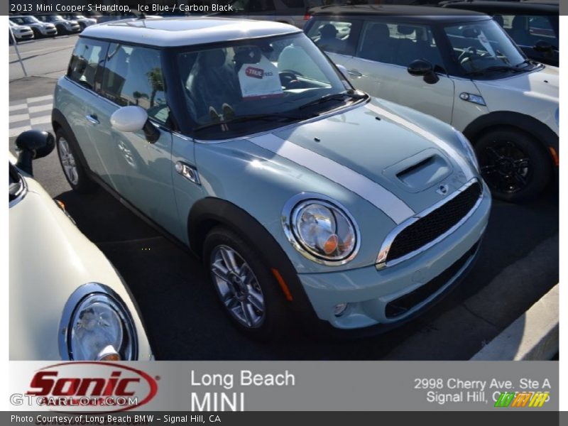 Ice Blue / Carbon Black 2013 Mini Cooper S Hardtop