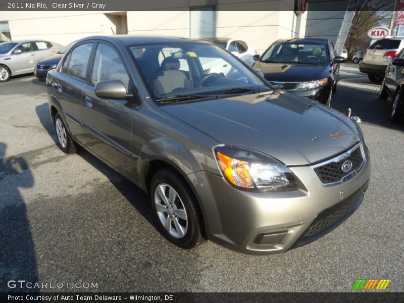 Clear Silver / Gray 2011 Kia Rio
