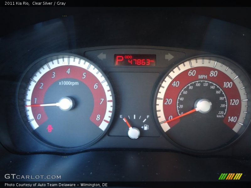 Clear Silver / Gray 2011 Kia Rio