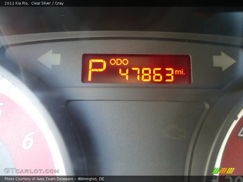 Clear Silver / Gray 2011 Kia Rio