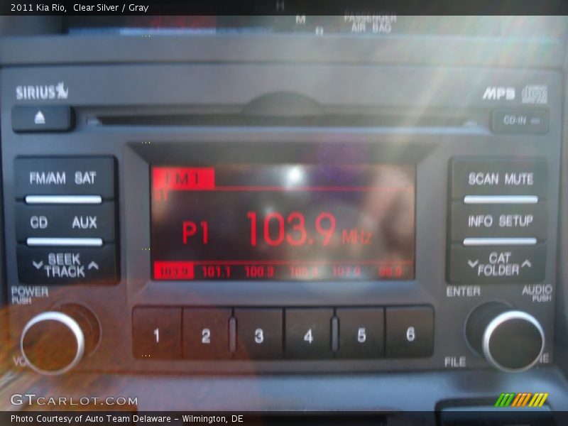 Clear Silver / Gray 2011 Kia Rio