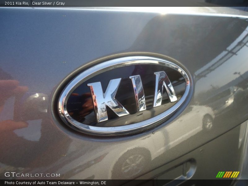 Clear Silver / Gray 2011 Kia Rio