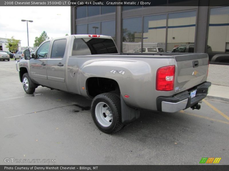 Graystone Metallic / Ebony 2008 Chevrolet Silverado 3500HD LT Crew Cab 4x4 Dually