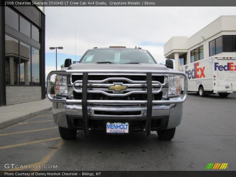 Graystone Metallic / Ebony 2008 Chevrolet Silverado 3500HD LT Crew Cab 4x4 Dually