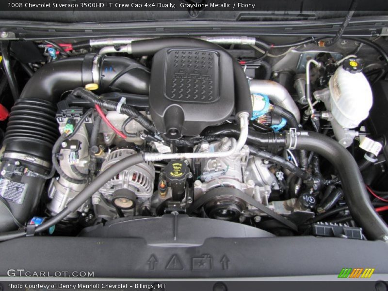 Graystone Metallic / Ebony 2008 Chevrolet Silverado 3500HD LT Crew Cab 4x4 Dually