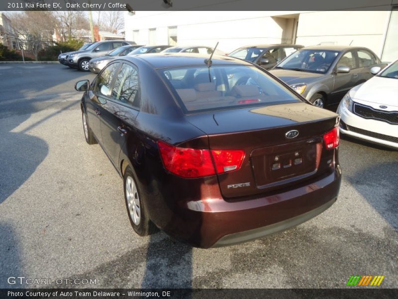 Dark Cherry / Coffee 2011 Kia Forte EX