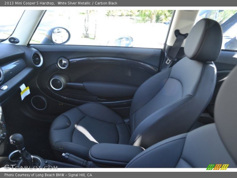 White Silver Metallic / Carbon Black 2013 Mini Cooper S Hardtop