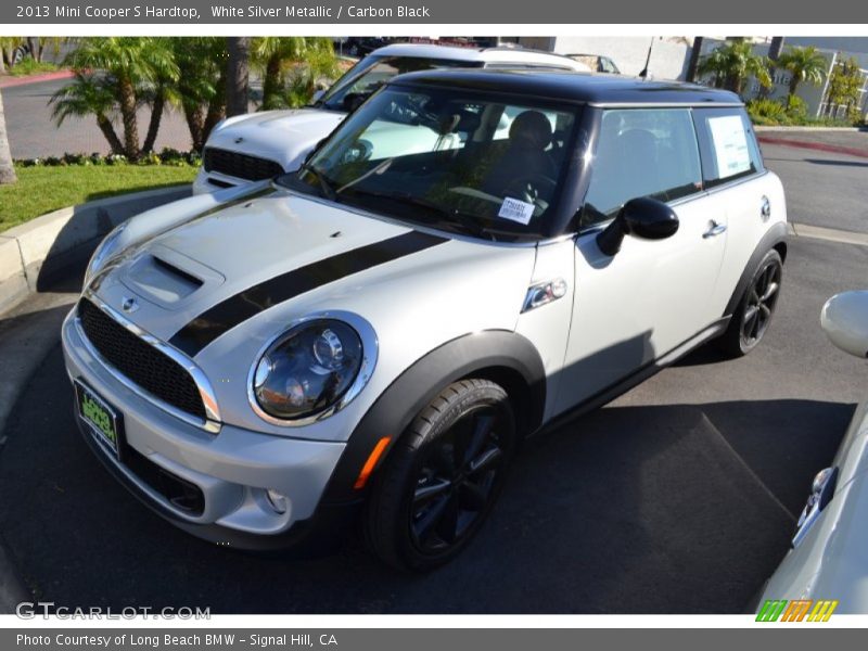 White Silver Metallic / Carbon Black 2013 Mini Cooper S Hardtop