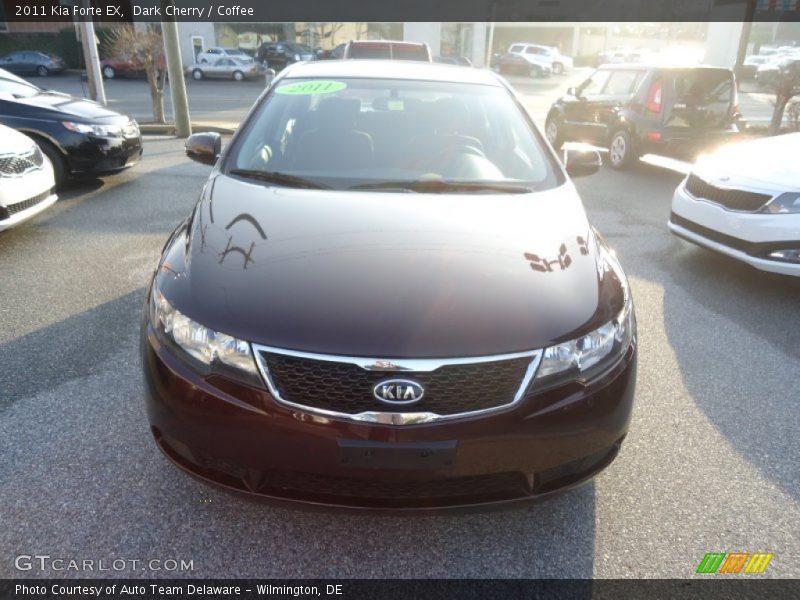 Dark Cherry / Coffee 2011 Kia Forte EX