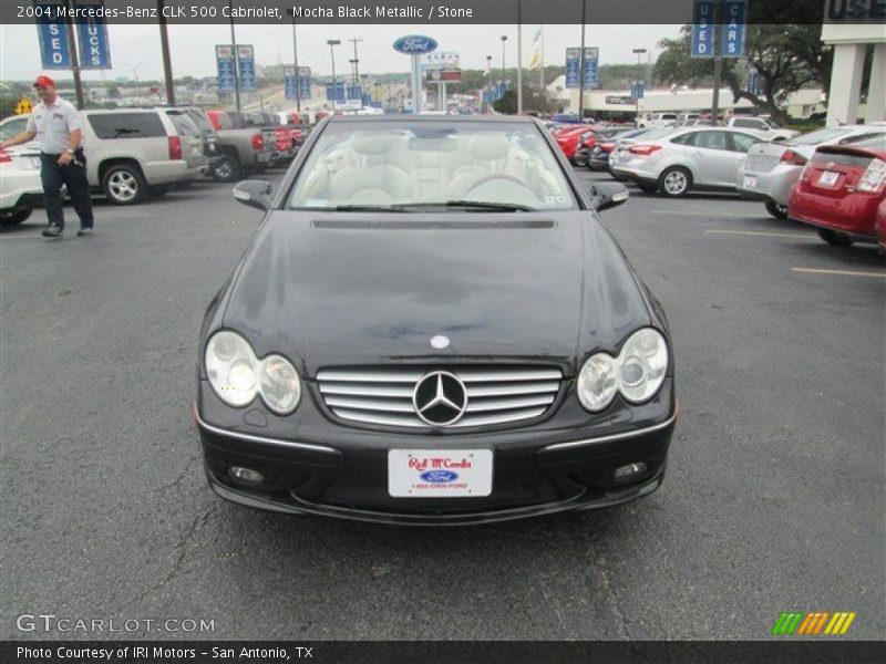 Mocha Black Metallic / Stone 2004 Mercedes-Benz CLK 500 Cabriolet