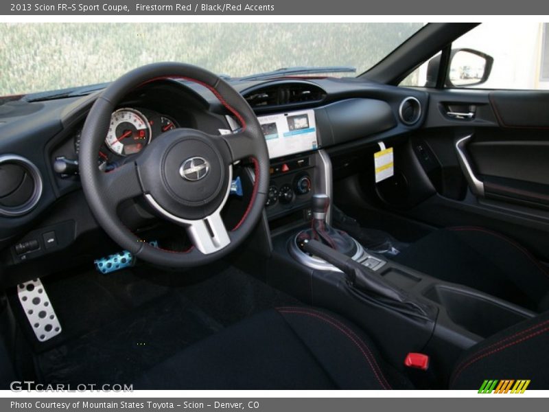 Black/Red Accents Interior - 2013 FR-S Sport Coupe 