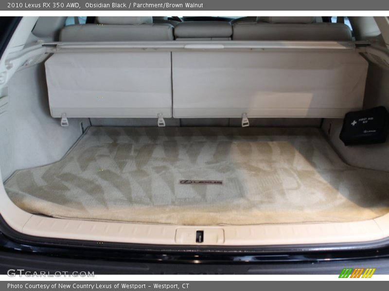 Obsidian Black / Parchment/Brown Walnut 2010 Lexus RX 350 AWD